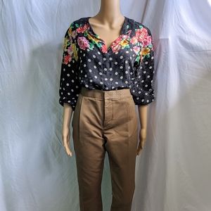 Vintage Maggy London 100% Silk Blouse